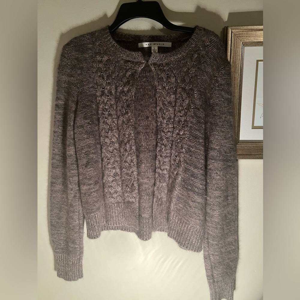 Max Studio size L angora sweater